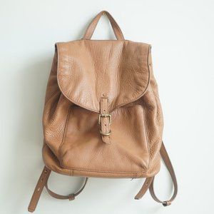 Lucky Brand Brown Leather Backpack